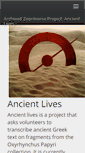 Mobile Screenshot of ancientlives.org